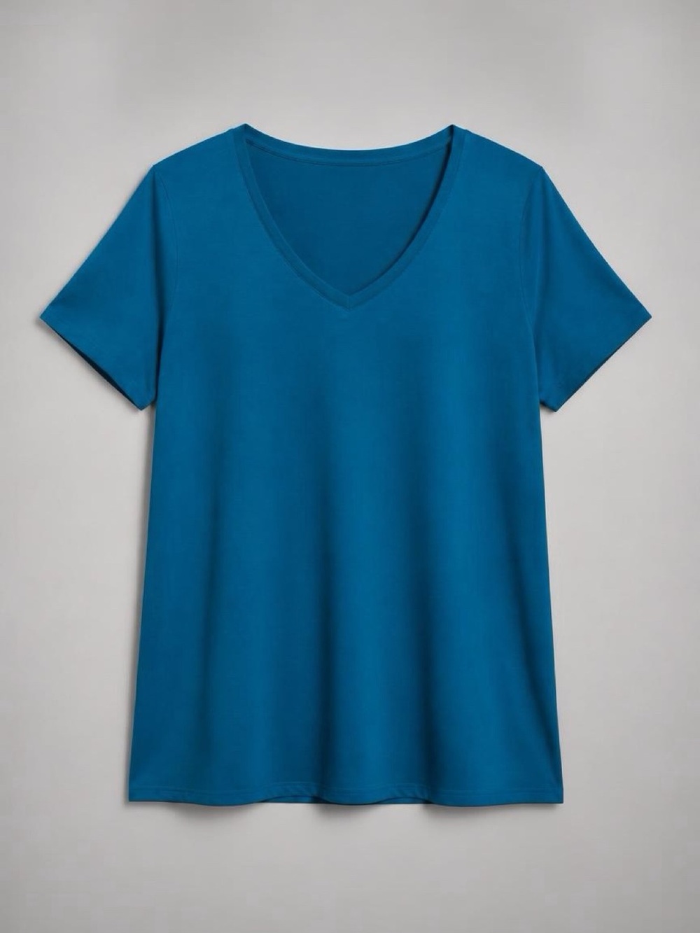 torrid Teal V-Neck Short Sleeve Tee